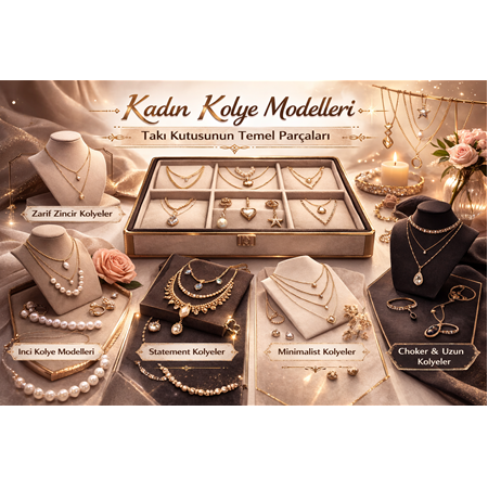 Kadın Kolye Modelleri: Takı Kutusunun Temel Parçaları