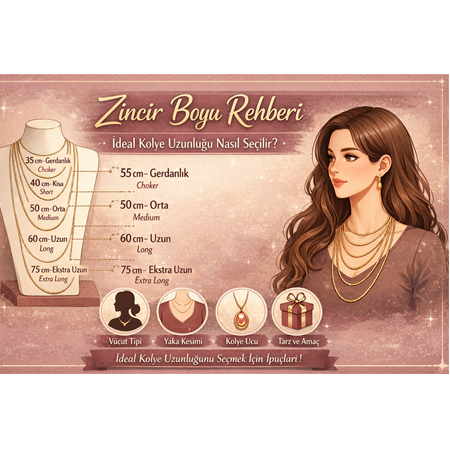 Zincir Boyu Rehberi: Kolye Uzunluğu Nasıl Seçilir?