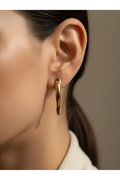 Gold Renk Damla Form Minimal Küpe