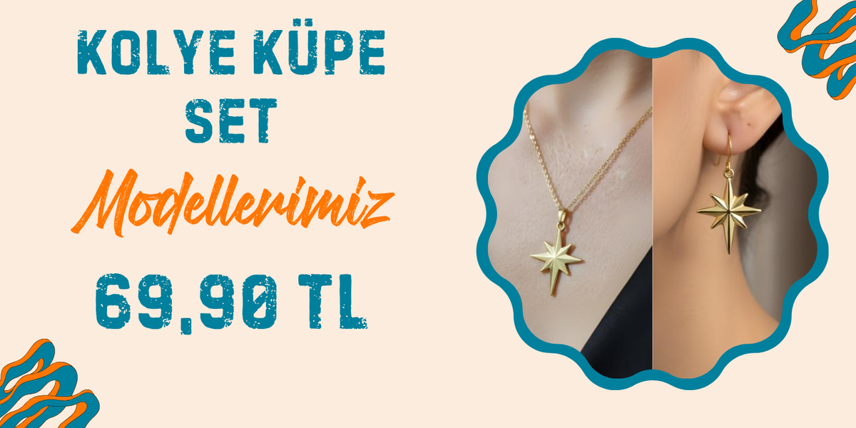 Kolye Küpe Set Modelleri