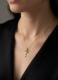 Gold Renk Sade Anahtar Kolye